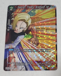 Dragon Ball Super Card Game Secret Treaty Android 18 TB2-009 R Rare Foil x1 - Image 1