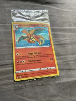 Special Delivery Charizard SWSH075 Holo Promo Card Swirl & well centered! - Image 3