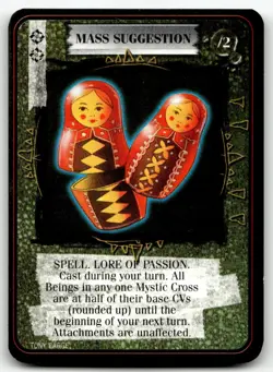 1995 Kult Reality is a Lie! Trading card game - MASS SUGGESTION - Image 1