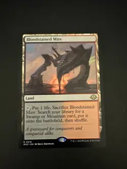 Bloodstained Mire Modern Horizons 3 Regular Card NM Condition Free Shipping - Image 1