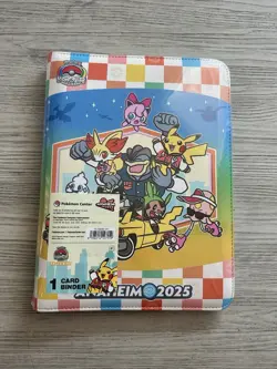 Pokemon World Championships 2025 Anaheim Pikachu Card Binder Folder Holder New - Image 1