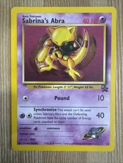 Sabrina's Abra - 19 - Pokemon Wizards Black Star Promo Card VLP - Image 1