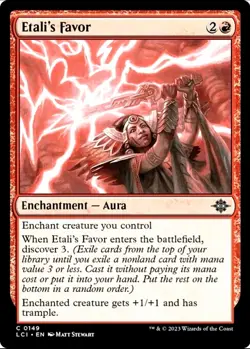 X 1 Etali's Favor NM Lost Caverns of Ixalan 149 MTG Magic The Gathering - Image 1