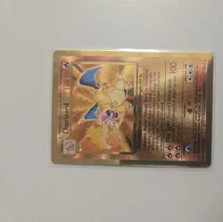 Pokemon CHARIZARD 4/102 - Celebrations UPC 25th Anniversary GOLD Metal Card - Image 4