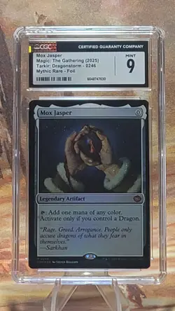 MTG Mox Jasper #246 Foil Tarkir Dragonstorm CGC 9 Mint - Image 1