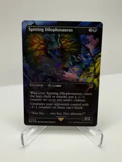 MTG Spitting Dilophosaurus ( EMBLEM ) Universes Beyond: Jurassic World LCI NM - Image 2