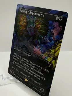 MTG Spitting Dilophosaurus ( EMBLEM ) Universes Beyond: Jurassic World LCI NM - Image 3