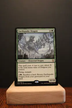 MTG - Earthquake Dragon CLB 228 Battle for Baldur's Gate HEAVILY PLAYED ManaFam - Image 1