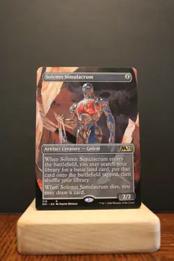 MTG Solemn Simulacrum [BORDERLESS] 319 Core Set 2020 Rare (NM/M) MTG ManaFam - Image 1