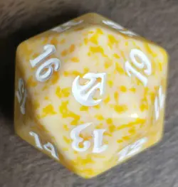 MTG Spindown Dice / Die - From The Vault Exiled D20 - Image 1