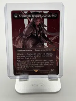 MTG Sephiroth Fabled SOLDIER (Borderless) (Surge Foil) (0527) Final Fantasy Foil - Image 1