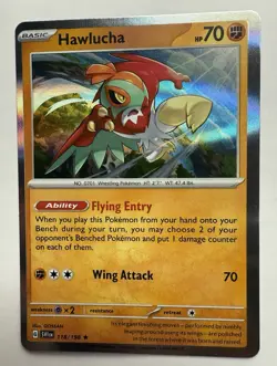 Pokemon Hawlucha #118/198 SV01: Scarlet & Violet Base Set Holo Near Mint - Image 1