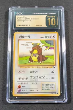 Pokemon Japanese Kangaskhan No. 115 CGC 10 PRISTINE Vending Series 3 - Image 1