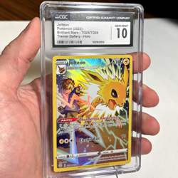 CGC 10 Jolteon Holo, 2022 Pokemon English Brilliant Stars, #TG04, Gem Mint - Image 1