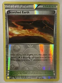 Scorched Earth 110/124 Pokemon XY Fates Collide Reverse Holo NM/MT - Image 1