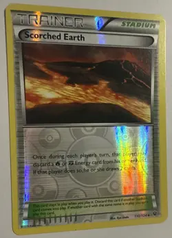 Scorched Earth 110/124 Pokemon XY Fates Collide Reverse Holo NM/MT - Image 2