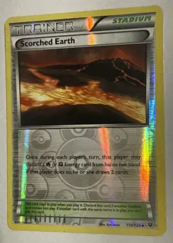 Scorched Earth 110/124 Pokemon XY Fates Collide Reverse Holo NM/MT - Image 3