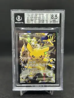 Pikachu EX XY124 Pokemon Black Star Promos Red & Blue Collection BGS 8.5 NM-MT + - Image 2