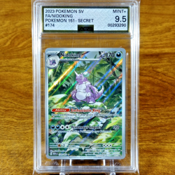 Pokemon SV 151 Nidoking 174/165 AGS Mint+ 9.5 Full Art Holo Secret Rare 2023 - Image 1