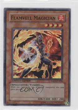 Flamvell Magician Limited Edition YuGiOh Hidden Arsenal 1 #HA01-EN008 2009 - Image 1