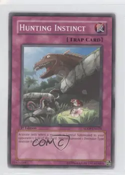 Hunting Instinct 1st Ed. YuGiOh Dinosaur's Rage Structure Deck #SD09-EN028 2006 - Image 1