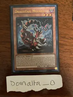 Yugioh Dracotail Mululu JUSH-EN005 Ultra Rare 1st Edition Near Mint - Image 1