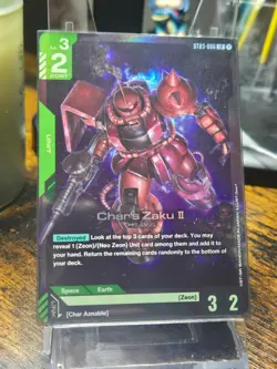 Char's Zaku II Foil - ST03-006 NM - Gundam TCG Card Game - Image 1