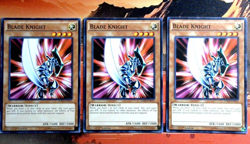 YuGiOh! 3x Blade Knight LDK2-ENK13 Legendary Decks II 1st Edition NM/VNM Playset - Image 1