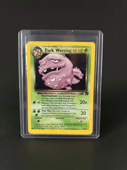 Vintage Pokemon Card - Dark Weezing 14/82 Team Rocket Holo - Image 3