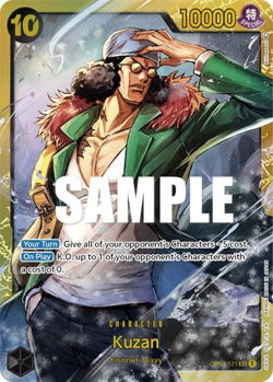 Kuzan OP02-121 SEC Alt Art One Piece Card Game The Best PRB-01 TCG English - Image 1