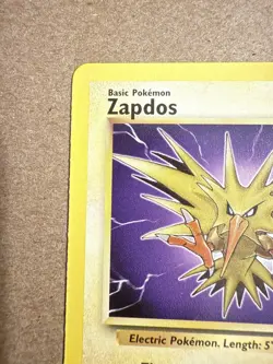 Pokemon TCG card Zapdos Fossil 30/62 Regular 1st Edition Rare Non Holo - LP - Image 2