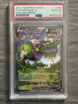 Tornadus v PSA 10 Alternate Full Art Card 185/198 Chilling Reign - Image 1