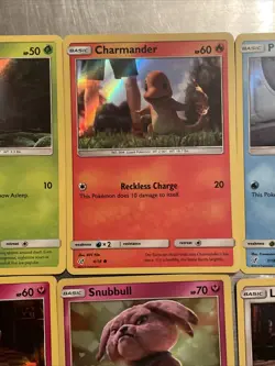 POKEMON TCG! COMPLETE COMMON DETECTIVE PIKACHU 8 Card Set ALL HOLO CARDS! MINT! - Image 4