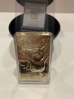 PokemonT Special Edition 23 karat Gold-Plated Trading Card #25 PIKACHU - Image 2