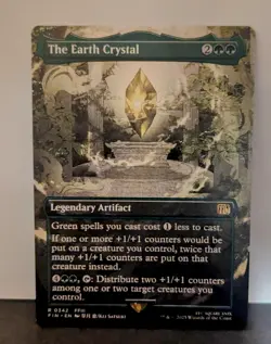 Magic the Gathering the Earth Crystal Borderless, Final Fantasy Regular Card - Image 1
