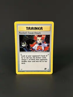 Vintage Pokemon Card - Rocket's Sneak Attack Trainer 16/82 Team Rocket Holo - Image 1