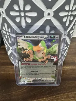 Squawkabilly Ex Pokemon Prize Pack Series 4 Promo Pokemon Card NM/LP Play Stamp - Image 1