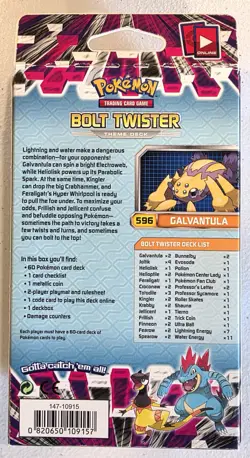 NEW & SEALED 2014 Pokemon Trading Card Game XY Phantom Forces Bolt Twister Deck - Image 2