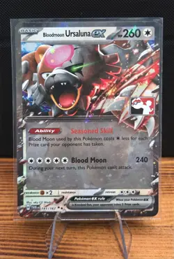Bloodmoon Ursaluna EX Prize Pack Series 6 Promo Pokemon Card NM Stamp - Image 1