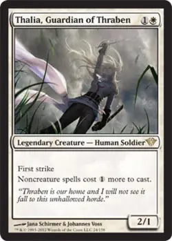Thalia, Guardian of Thraben - Medium Play MTG Dark Ascension - Image 1