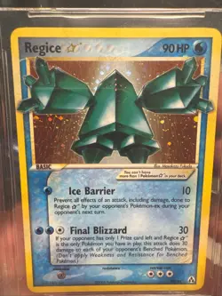 Pokemon Regice Gold Star EX Legend Maker Ultra Rare Holo Card #90 BGS 8.5 - Image 2