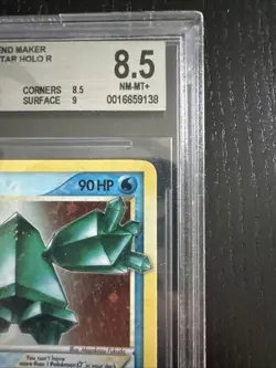Pokemon Regice Gold Star EX Legend Maker Ultra Rare Holo Card #90 BGS 8.5 - Image 4