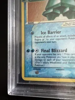 Pokemon Regice Gold Star EX Legend Maker Ultra Rare Holo Card #90 BGS 8.5 - Image 5