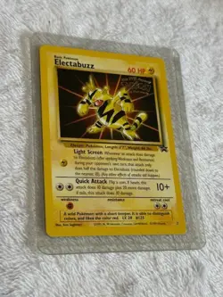 1999 Pokemon The First Movie Black Star Promo Card #2 Electabuzz NM + Unplayed - Image 3