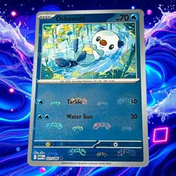 Pokemon TCG OSHAWOTT 021/086 Master Ball Reverse Holo SV White Flare Card NM - Image 1