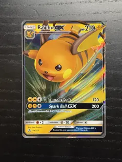 Raichu GX - SM213 - Pokemon Sun & Moon Promo Ultra Rare Card NM - Image 1