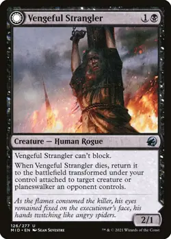 [MTG] Vengeful Strangler // Strangling Grasp (126) (MID) LP-HP - Image 1