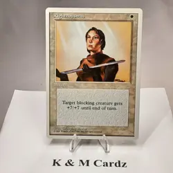 MTG - 4th Edition - Righteousness - Rare - Lightly Played - Image 1