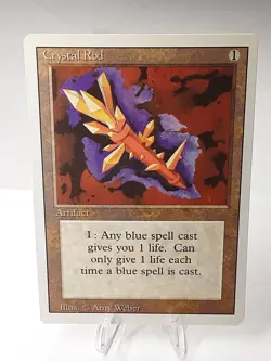 MTG - 3rd Edition - Revised - Crystal Rod - Uncommon - LP+ NM - Image 1