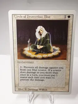 MTG - 3rd Edition - Revised - Circle of Protection: Blue - Common - LP+ NM - Image 1